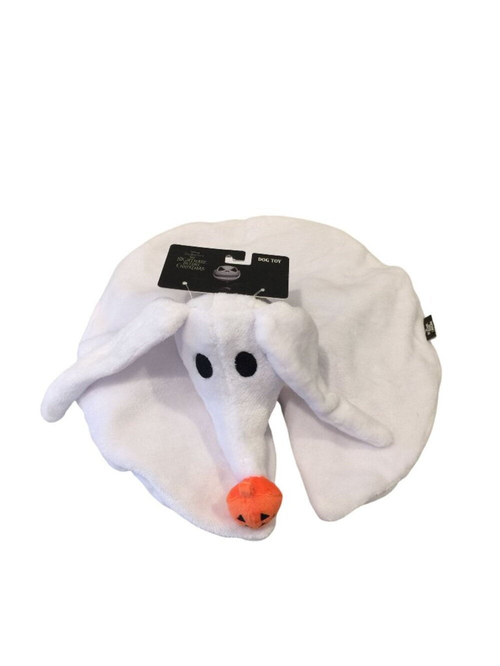 Disney The Nightmare Before Christmas Halloween Plush Zero Head Dog Toy Crinkle